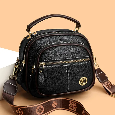 Γυναικείο Μόδας Δερμάτινο PU Crossbody Τσάντα Πολλαπλών Στρωμάτων Μεγάλης Χωρητικότητας Τσάντα Ώμου Casual Καθημερινή