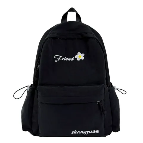 Japanese Solid Color College Student Backpack Lightweight Casual Travel School Bookbag Simple Daily Daypack For Teenagers