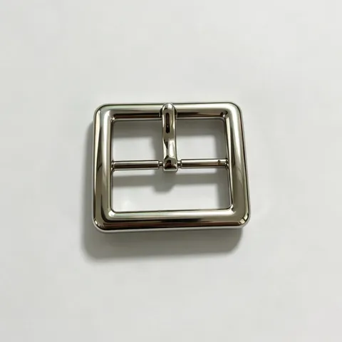 Square Metal Belt Buckle Zinc Alloy Polished Silver Pin Buckle Replacement For Men Women DIY Clothing Accessories Adjustable Waistband Head