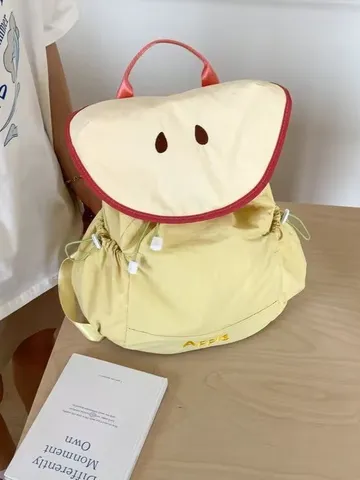 Cute Fruit Cartoon Design Waterproof Nylon Backpack Casual Travel Large Capacity School Book Bag