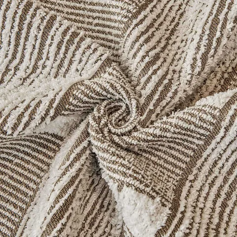Vintage Modern Leicht Luxus Chenille Sofakissen Rutschfest Gestreift Sofa Bezug Für Wohnzimmer Bogenkante Möbel Schutzmatte