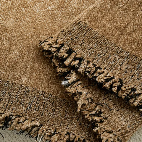 Vintage Striped Hairy Yarn Sofa Cover Thickened Anti-Cat Scratch Sofa Towel Geometric Diamond Pattern Fringed Throw Blanket for Autumn Winter Home Decor