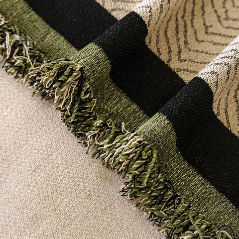 Modern Luxury Chenille Anti-Cat Scratch Sofa Cover Slipcover Four Seasons Universal One-Piece Sofa Towel With Tassel Fringe For Living Room Home Decor