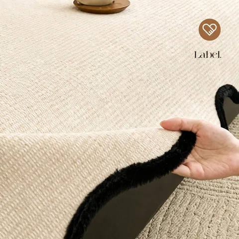 Cream Style Chenille Irregular Sofa Cushion Non-Slip Couch Cover For Four Seasons Home Decor Solid Color Protective Mat