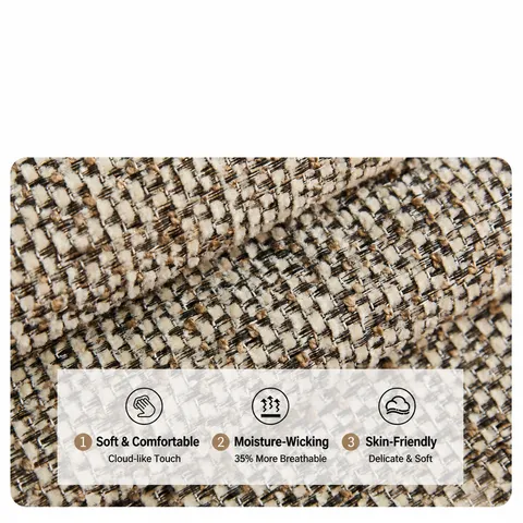 Housse de Canapé Minimaliste Japonais en Chenille Antidérapant Coussin de Canapé Avec Glands Protecteur de Canapé Salon
