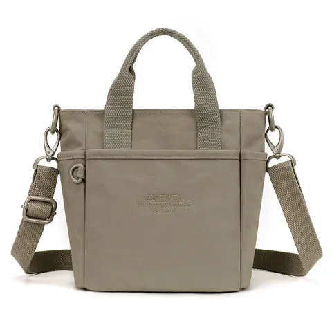 Casual Waterproof Nylon Crossbody Bag Large Capacity Women Shoulder Bag Multi Pocket Daily Commuting Tote Bag
