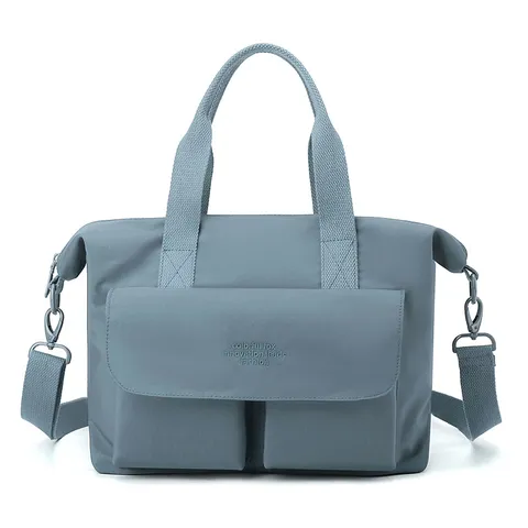 Large Capacity Nylon Tote Bag Casual Urban Minimalist Crossbody Bag Lightweight Travel Handbag For Women Daily Commuting
