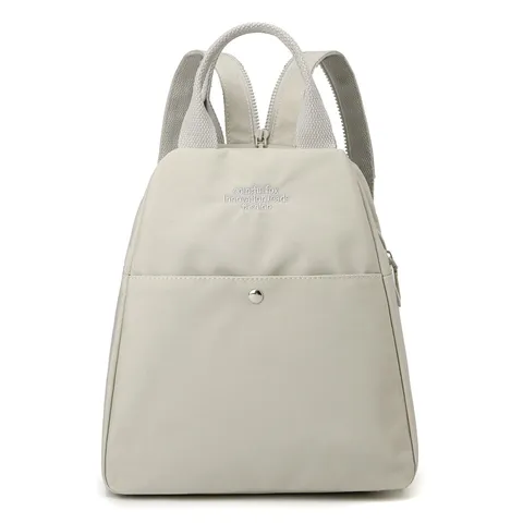 Multi Functional Lightweight Casual Travel Backpack Waterproof Nylon School Bookbag With Letter Embroidery For Women
