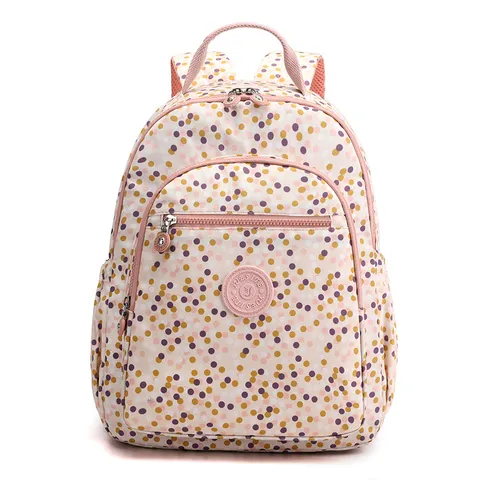 Large Capacity Women Printed Backpack Lightweight Waterproof Nylon Casual Student School Bag Outdoor Travel Backpack