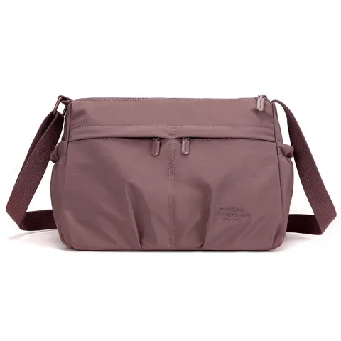 Women Waterproof Nylon Crossbody Bag Casual Daily Commute Shoulder Bag Multi Pocket Travel Handbag