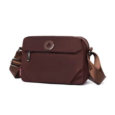 Casual Women Crossbody Bag Lightweight Waterproof Nylon Shoulder Bag Versatile Small Square Bag Daily Commuting Handbag