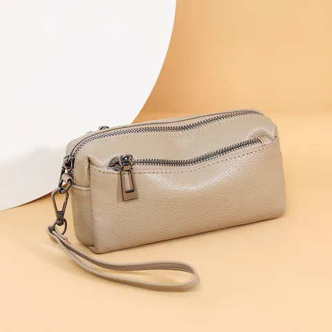 Genuine Leather Crossbody Bag For Women Retro Small Shoulder Bag Vintage Top Layer Cowhide Mobile Phone Purse