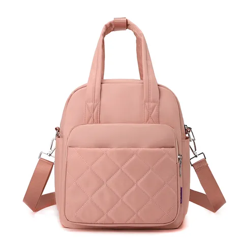 Damen Casual Nylon Rucksack Wasserdicht Gesteppt Nähte Reise Schultasche Mode Leichter Tagesrucksack Für Den Täglichen Gebrauch