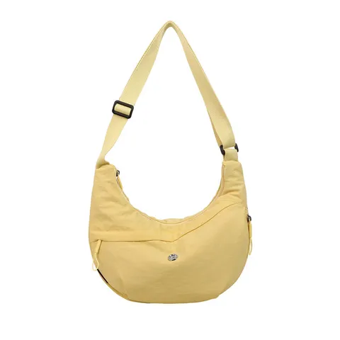 Women Lightweight Waterproof Nylon Crossbody Bag Casual Daily Dumpling Hobo Shoulder Bag Large Capacity Travel Bag