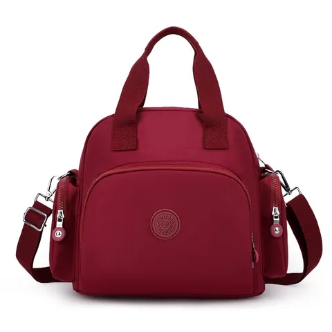 Bolso de Hombro de Nailon Casual para Mujer Gran Capacidad Multi Bolsillo Tote Bag Moda Viaje Commuter Crossbody Handbag