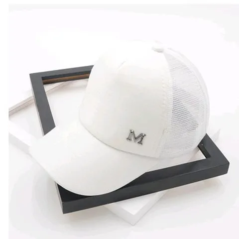 Berretto da Baseball in Cotone da Donna Ricamo a Lettere Cappello da Sole Estivo