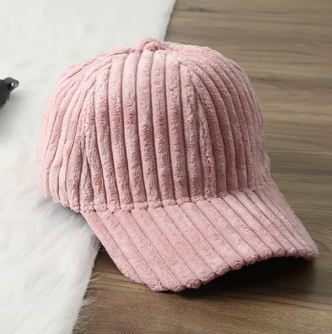 Cappello da Baseball in Velluto Unisex Autunno Inverno Caldo Tesa Curva Cappello Casual