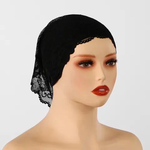 Women's Fashion Satin Floral Lace Turban Hat Elastic Headscarf Printed Headwear For Everyday Decorative Accessories