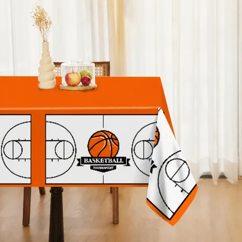 Basketball Thema Party Tischdecke Einweg Kunststoff Tischdecke Für Sport Geburtstag Party Tischdekoration