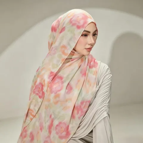 Femme Mode Imprimé Longue Écharpe Coton Air Léger Châle Coiffure Ethnique Polyvalent Floral Géométrique Écharpe Enveloppante