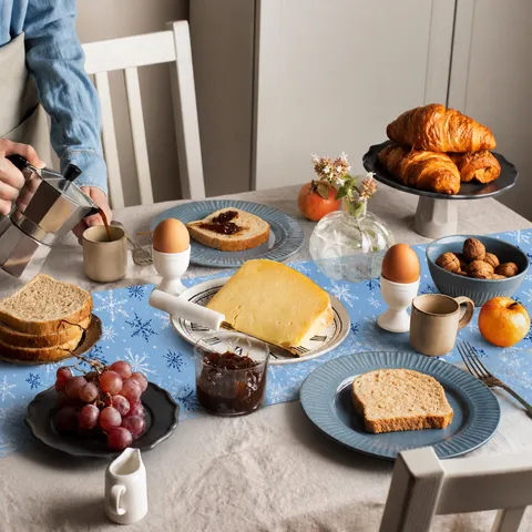 Weihnachten Schneeflocke Tischläufer Kunststoff Festlich Party Tischdecke Heim Wohnzimmer Esszimmer Tisch Dekoration