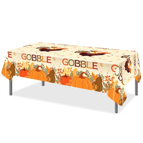 Erntedankfest Kürbis Herbst Tischdecke Einweg PE Kunststoff Tischdecke Herbst Party Esstisch Dekoration Zubehör