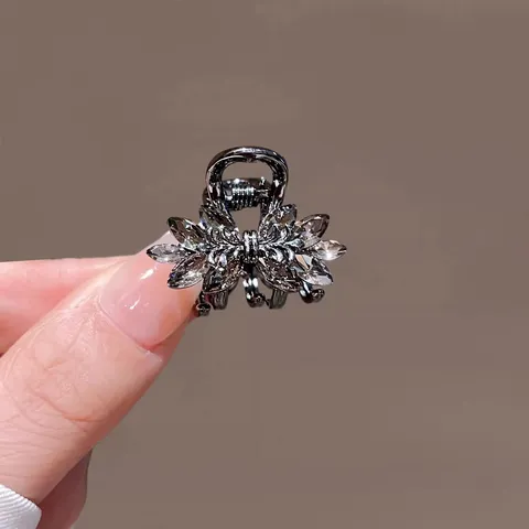Pince à Cheveux Élégante en Forme de Petit Nœud Style Coréen pour Femmes Épingle à Cheveux en Alliage de Strass Accessoires