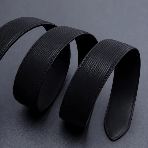 Men's Casual Leather Belt Automatic Buckle Business Versatile Waist Belt Alloy Buckle Fashion Jeans Belt