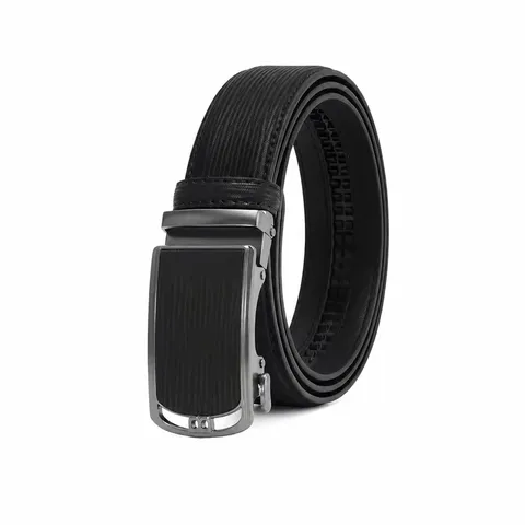 Men Leather Belt Automatic Buckle Business Casual Split Cowhide Strap Fashion Waist Belt For Men