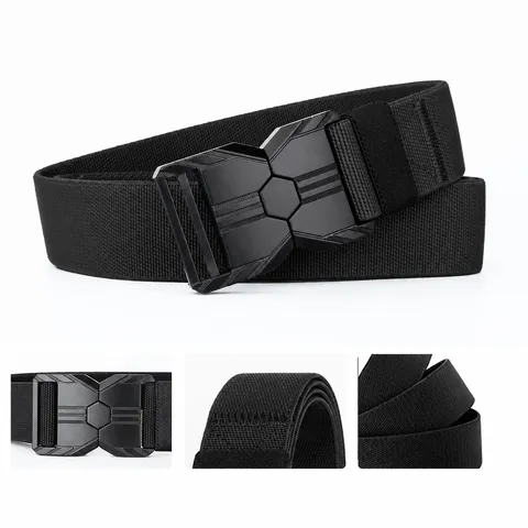 Men Tactical Nylon Canvas Web Belt With Durable Alloy Quick Release Buckle Outdoor Work Casual Daily Belt