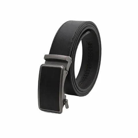 Men Automatic Buckle Genuine Leather Belt Business Casual Retro Cowhide Belt Fashion Waist Belt For Men