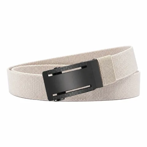 Men's Tactical Belt Casual Stretch Woven Webbing Belt With Alloy Automatic Buckle Outdoor Sports Waistband
