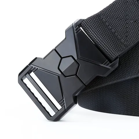 Nylon Tactical Belt Outdoor Quick Release Buckle Heavy Duty Webbing Casual Work Belt For Men And Women