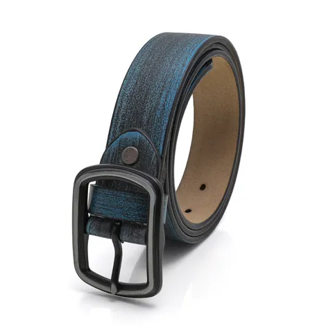 Retro Vintage Men Genuine Leather Belt Business Casual Metal Pin Buckle Pants Belt Adjustable Waistband For Daily