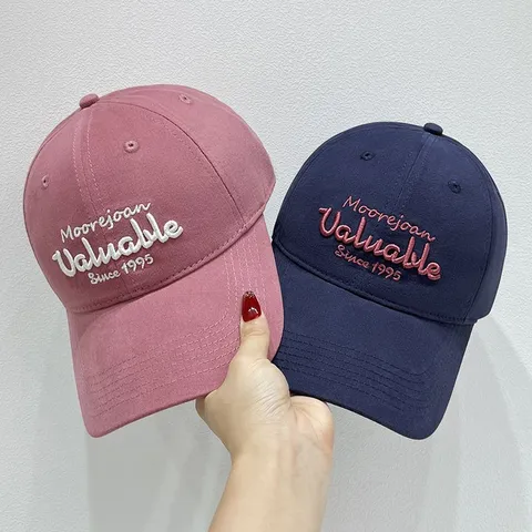 Casquette de Baseball Brodée en Mélange de Coton Unisexe Chapeau de Sport de Protection Solaire Extérieur Décontracté Réglable pour Hommes et Femmes