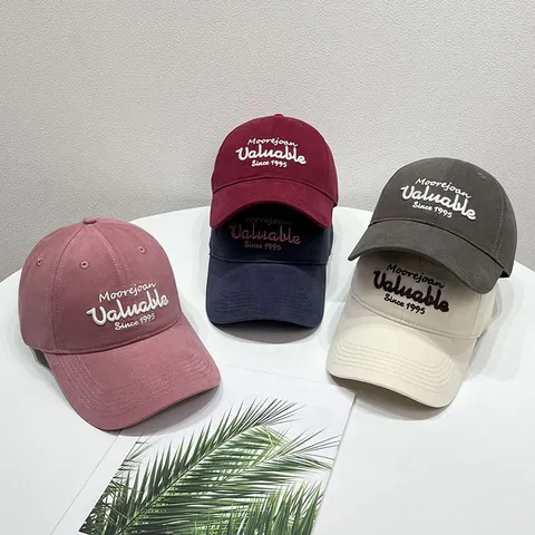 Casquette de Baseball Brodée en Mélange de Coton Unisexe Chapeau de Sport de Protection Solaire Extérieur Décontracté Réglable pour Hommes et Femmes