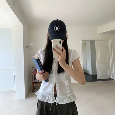 Casquette de Baseball en Coton pour Femmes Chapeau de Protection Solaire à Sommet Souple Brodé de Lettres Casquette de Sport Extérieur