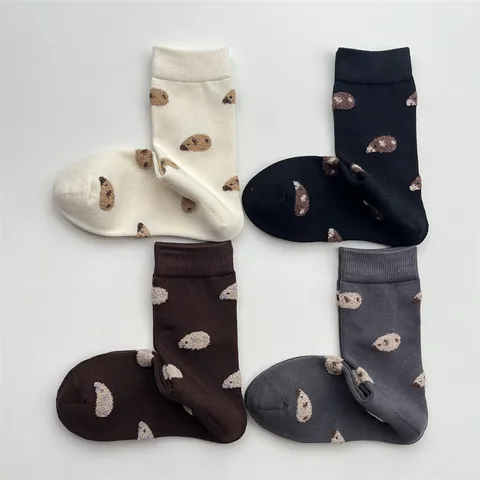 Damen Süße Meerschweinchen Tier Jacquard Wadenlange Socken Süß Japanischer Stil Baumwolle Lässig Winter Warm Mode Strümpfe