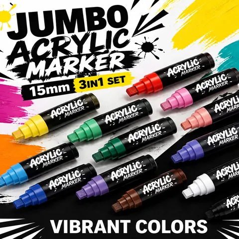 Jumbo Akryliko Marker Monimos Marker Graffiti Gia Techni Zographiki Shedio Kai Chorechxeia Grafeiou