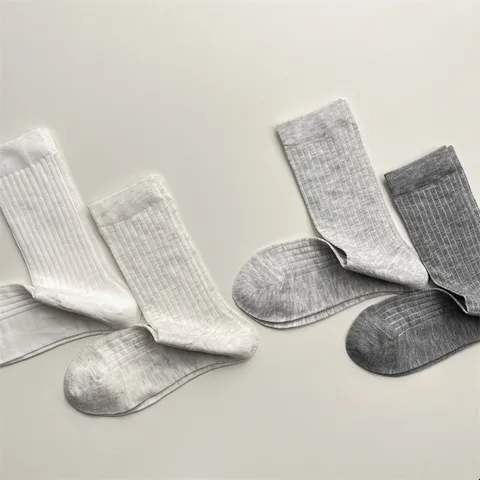 Calcetines Crew de Mezcla de Seda de Morera de Color Sólido Casual para Mujer Cómodos Transpirables Elásticos