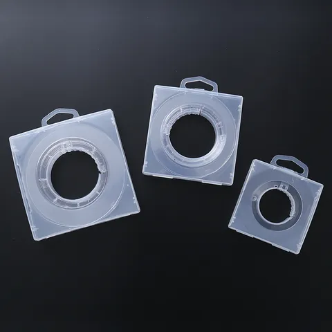 Bobine De Fil De Pêche En Plastique Transparent Planchette De Bobinage Pour Accessoire De Matériel De Pêche En Plein Air