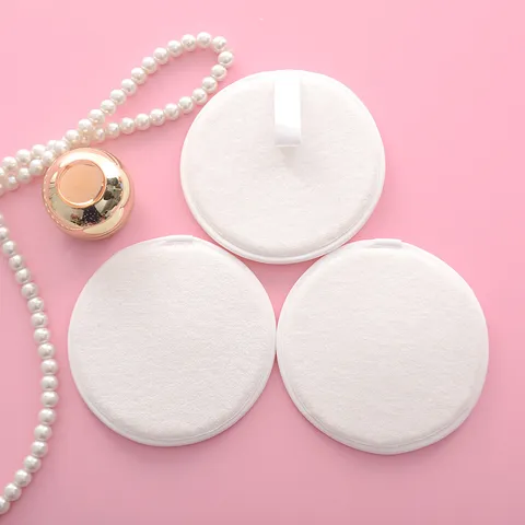 Bamboo Fiber Makeup Remover Pad Facial Cleansing Puff Soft Three Layer Reusable Cotton Pad For Daily Skincare Women