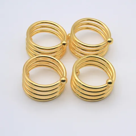 Rond de Serviette Spirale Ressort Créatif Porte-Serviette en Métal pour Mariage Fête Hôtel Décoration de Table Luxe Léger