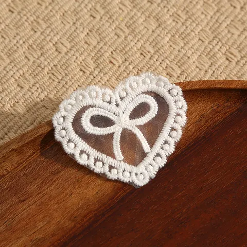 Witte Kant Borduurwerk Patches DIY Naaien Applique Kleding Accessoires Decoratieve Badges Voor Kleding