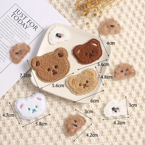 Leuke Cartoon Beer Borduurwerk Patch DIY Kleding Accessoires Kinderen Kleding Decoratieve Applicatie