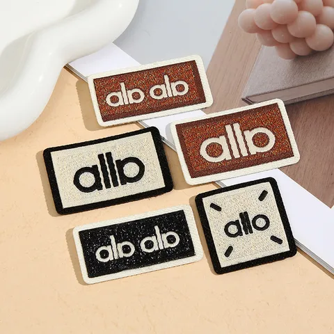 Minimalistisch Buchstabe Stickerei Flicken Zum Aufbügeln Aufnähen Applikation DIY Kleidung Zubehör