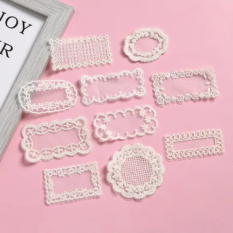 Zoete Bloemen Kant Borduurwerk Patch DIY Ambachtelijke Applique Voor Kleding Schoenen Hoeden Kleding Naai Accessoires