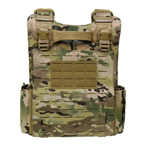 Men Women Tactical Vest Outdoor Training Quick Release Molle Vest Adjustable Nylon Vest Heavy Duty Protective Vest