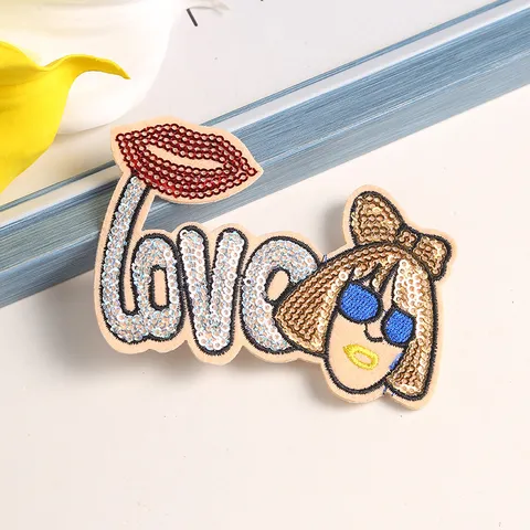 DIY Pailletten Stickerei Buchstabe Aufnäher Kleidung Bekleidung Zubehör Bügelbilder Für Kleidung Schuhe Hüte Und Taschen