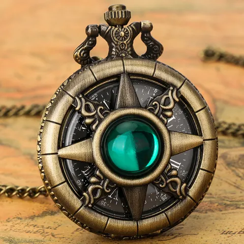 Vintage Hollow Pocket Watch Quartz Movement Antique Bronze Pocket Watch With Chain Roman Numerals Pocket Watch For Unisex